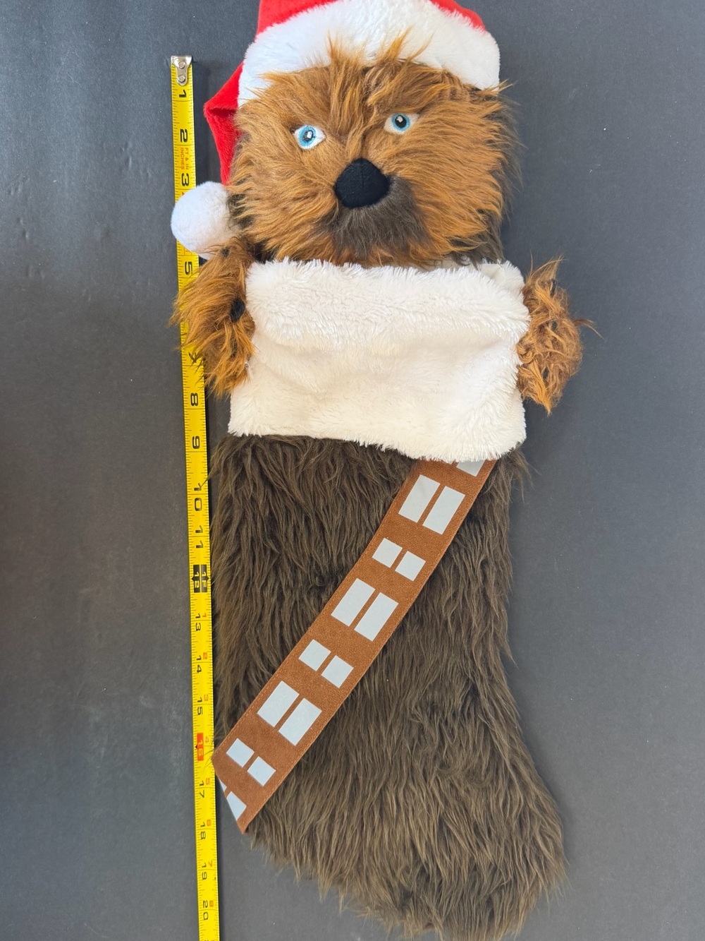 Star Wars Chewbacca Head Christmas Stocking Kurt Adler Disney EUC - Picture 7 of 8